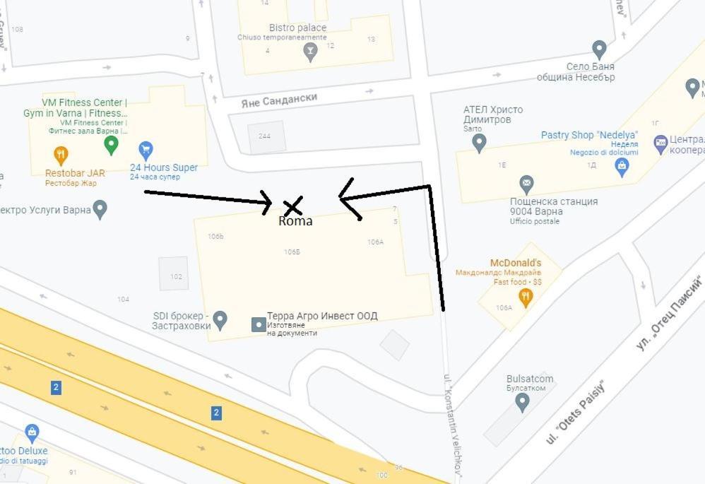 Roma Hostel Várna Kültér fotó